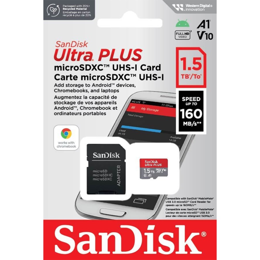 เมมโมรการด SanDisk Ultra microSDXC C10 1 5TB SDSQUAC 1T50 GN6MN