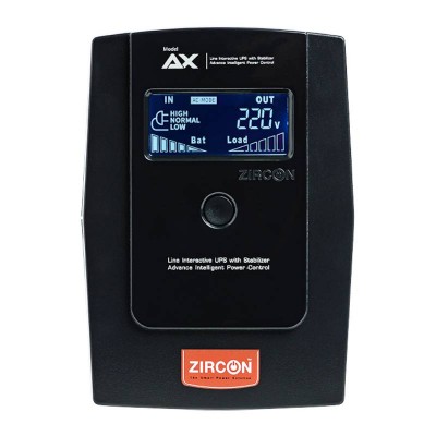 เครื่องสำรองไฟ ZIRCON UPS AX-1000VA/550W