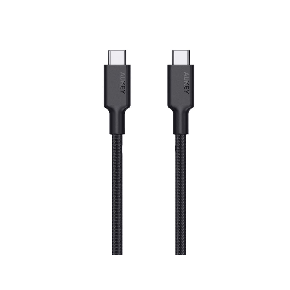 สายชาร์จ AUKEY USB-C to USB-C E-Marker 100W 1.2M Black (CB-CD21)