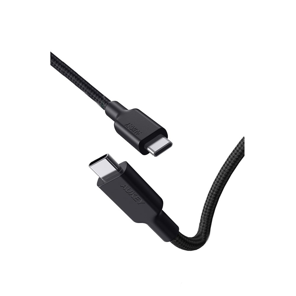 สายชาร์จ AUKEY USB-C to USB-C E-Marker 100W 1.2M Black (CB-CD21)