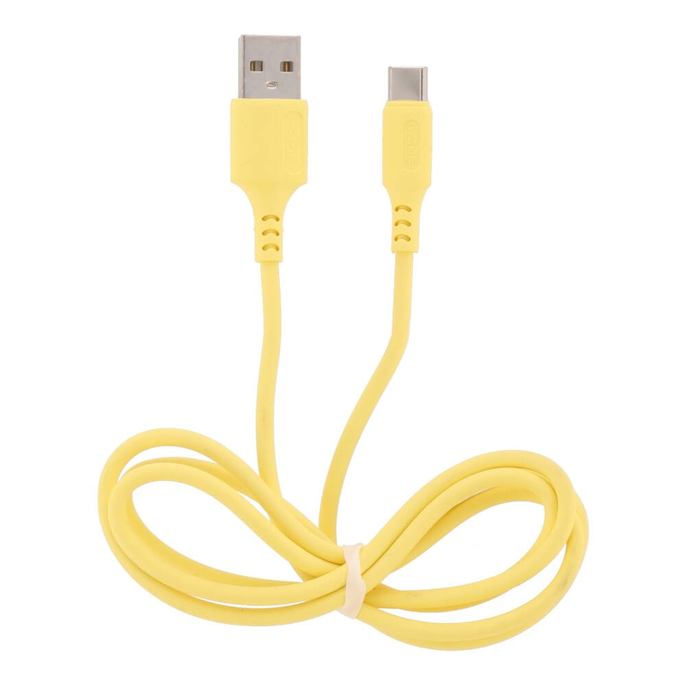 สายชาร์จ QPLUS USBA to USBC Cable 2.4A Candy 1M. Yellow Studio7 online