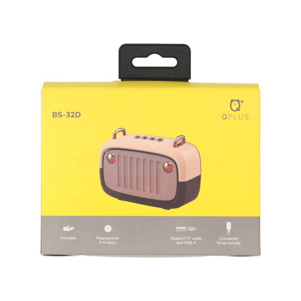 ลำโพง QPLUS BS-32D - Black/Pink