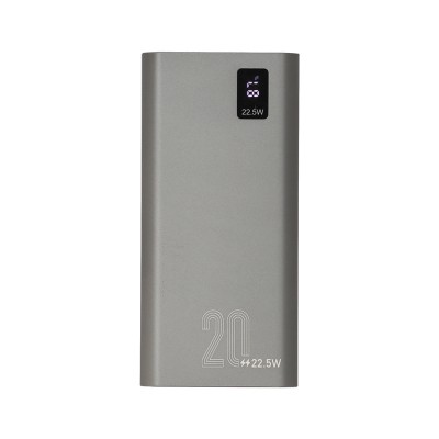 พาวเวอร์แบงค์ TECHPRO 20,000 mAh Grey