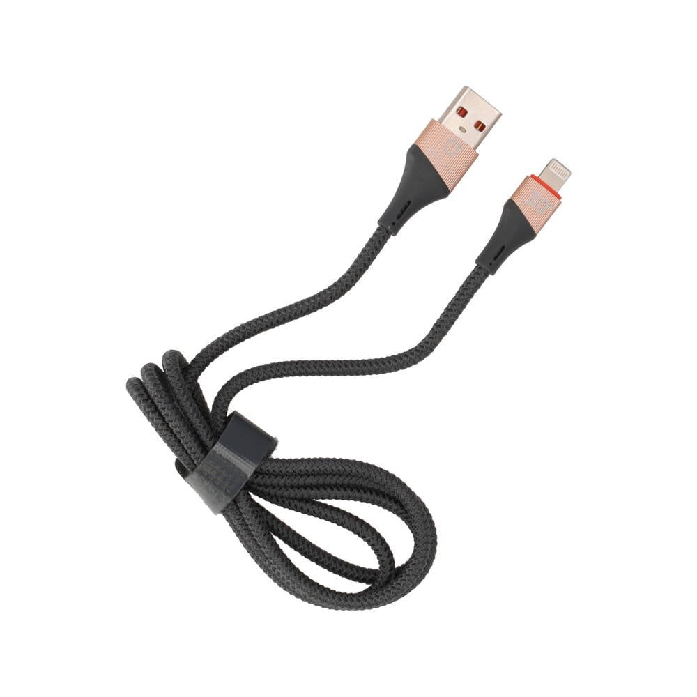 สายชาร์จ QPLUS USB-A to Lightning Cable 3A 1M. Grey (QP-C02)
