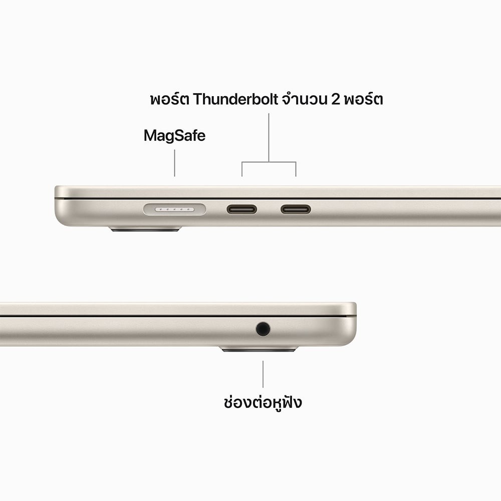 MacBook Air 15 : M2 chip 8C CPU/10C GPU/8GB/256GB Starlight-2023 (Eng-Keyboard)