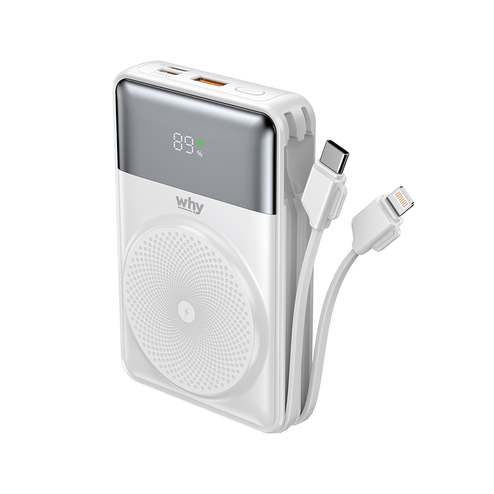 พาวเวอร์เเบงค์ WHY Power Bank 10000 พกพาสะดวก ครบในเครื่องเดียว