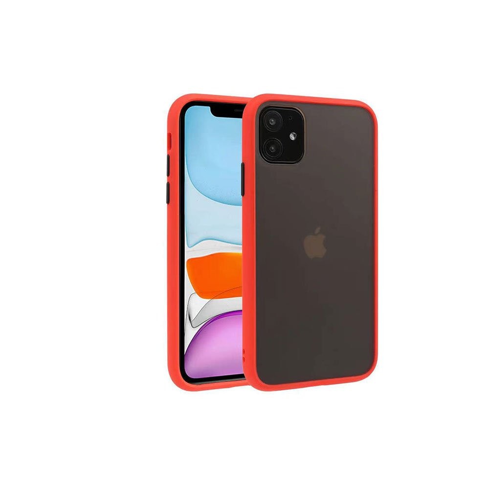 TECHPRO เคส iPhone 12/12 Pro Smooth Button Red