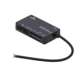 TECHPRO Mul-Function 6 in 1 USB-A Card Reader - Black