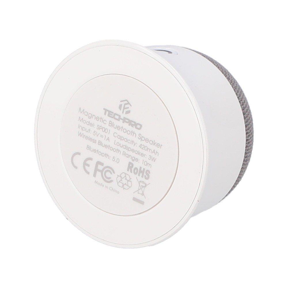 ลำโพงบลูทูธ TECHPRO Magnetic (SBTTP001) White