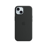 Apple iPhone 15 Silicone Case with MagSafe - Black