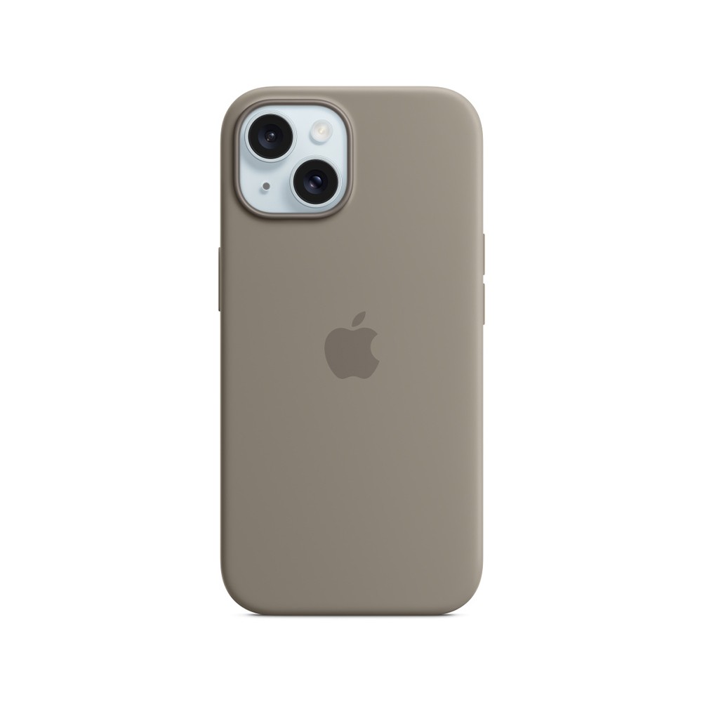 Apple iPhone 15 Plus Silicone Case with MagSafe - Clay