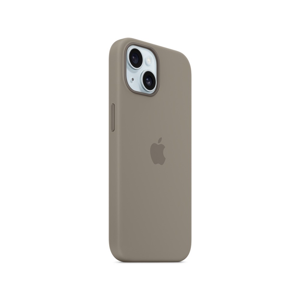 Apple iPhone 15 Plus Silicone Case with MagSafe - Clay