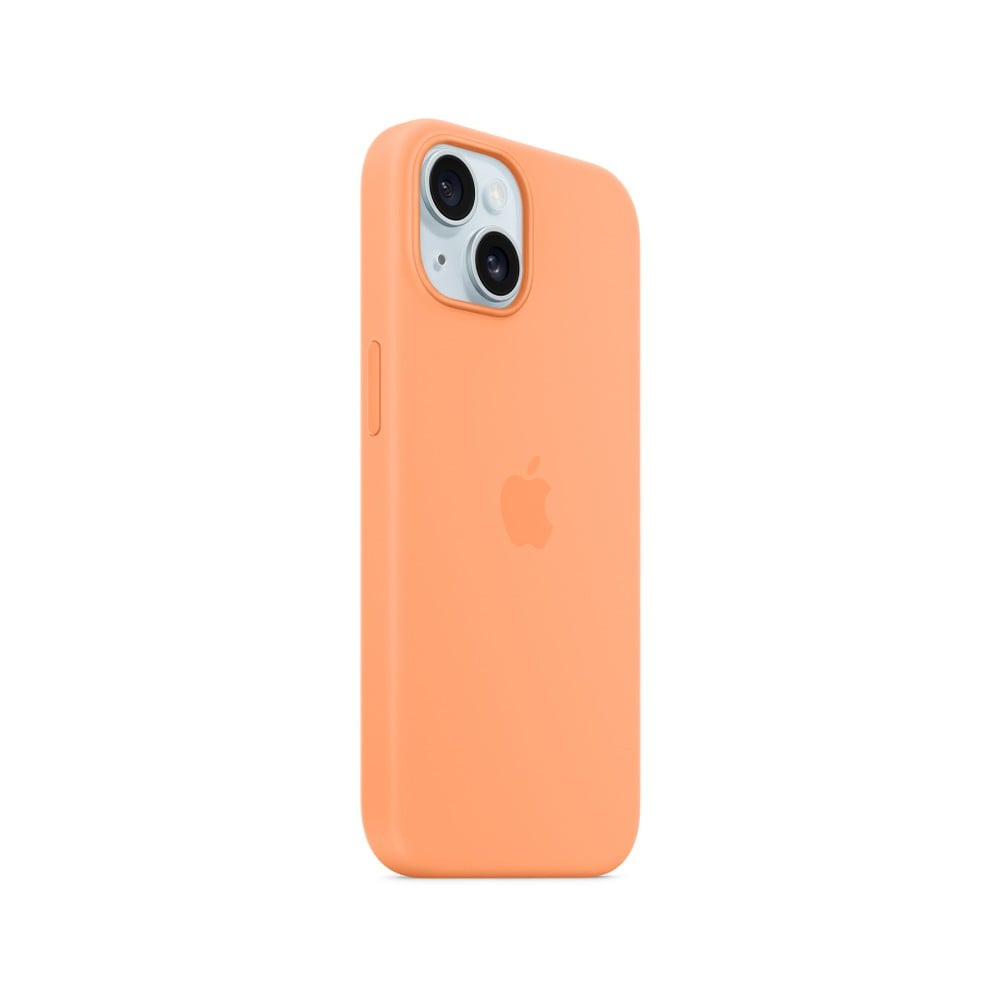 Apple iPhone 15 Plus Silicone Case with MagSafe - Orange Sorbet