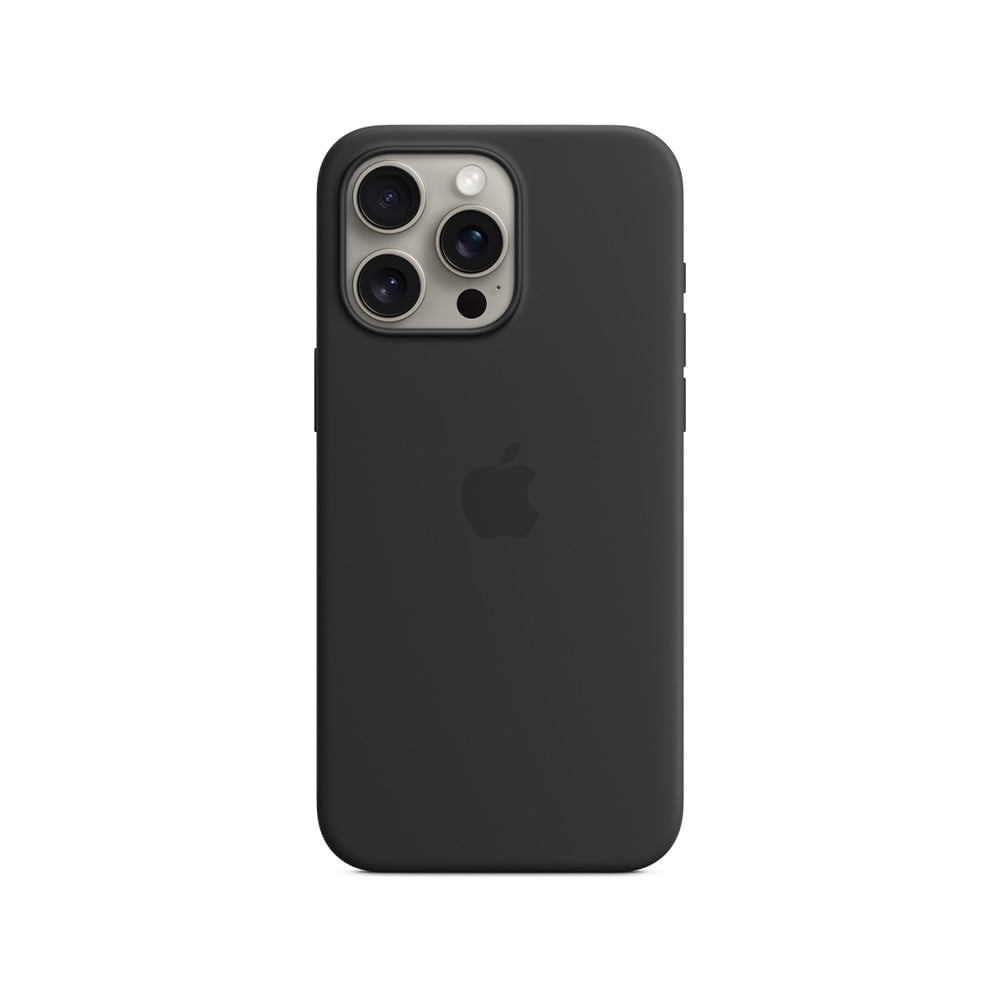 Apple iPhone 15 Pro Max Silicone Case with MagSafe - Black