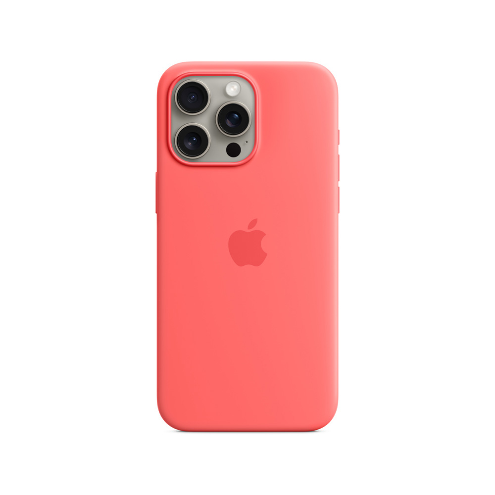 Apple iPhone 15 Pro Max Silicone Case with MagSafe - Guava