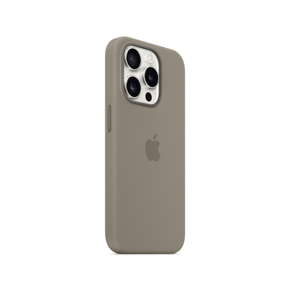 Apple iPhone 15 Pro Silicone Case with MagSafe - Clay