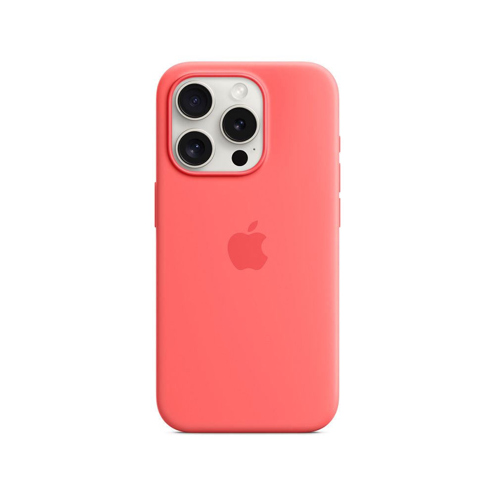 Apple iPhone 15 Pro Silicone Case with MagSafe - Guava