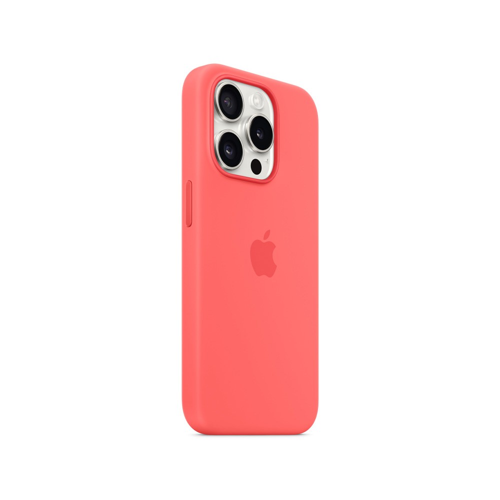 Apple iPhone 15 Pro Silicone Case with MagSafe - Guava