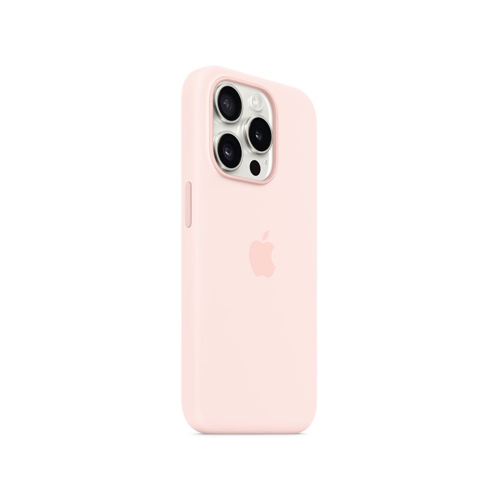 Apple iPhone 15 Pro Silicone Case with MagSafe - Light Pink