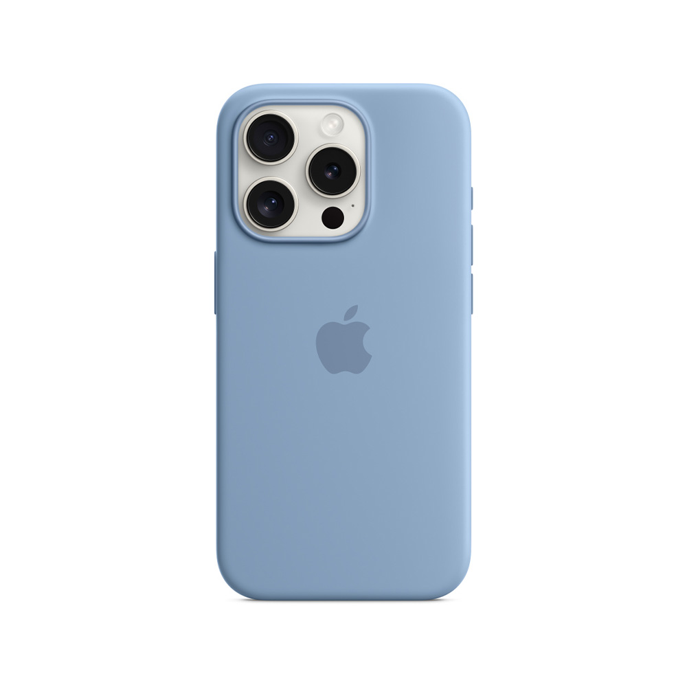 Apple iPhone 15 Pro Silicone Case with MagSafe - Winter Blue