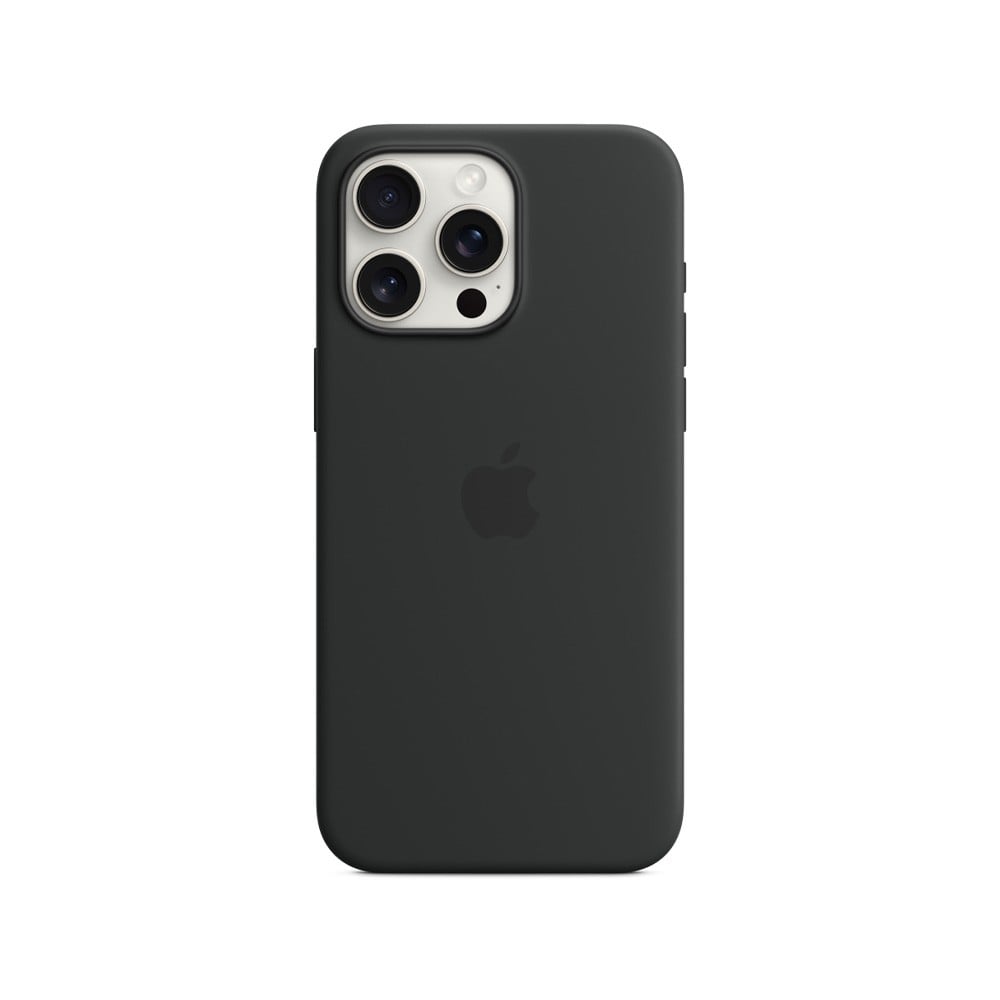 Apple iPhone 15 Pro Max Silicone Case with MagSafe - Black