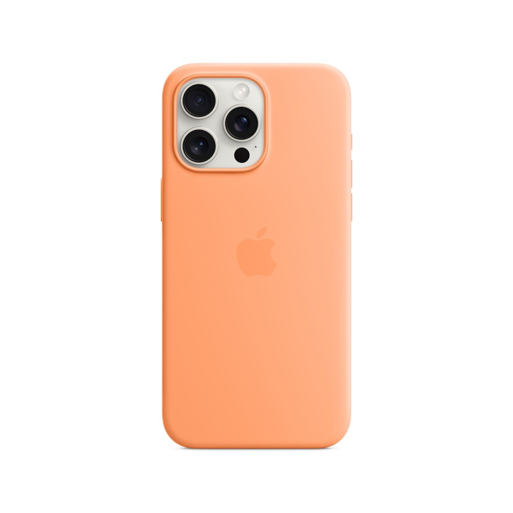 Apple iPhone 15 Pro Max Silicone Case with MagSafe - Orange Sorbet