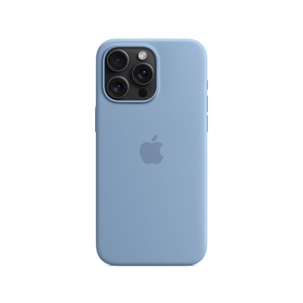 Apple iPhone 15 Pro Max Silicone Case with MagSafe - Winter Blue