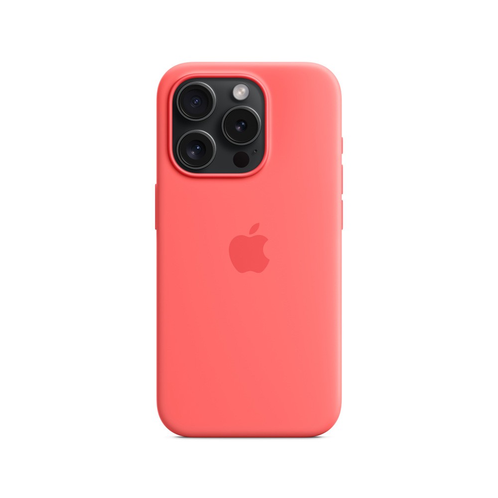 Apple iPhone 15 Pro Silicone Case with MagSafe - Guava