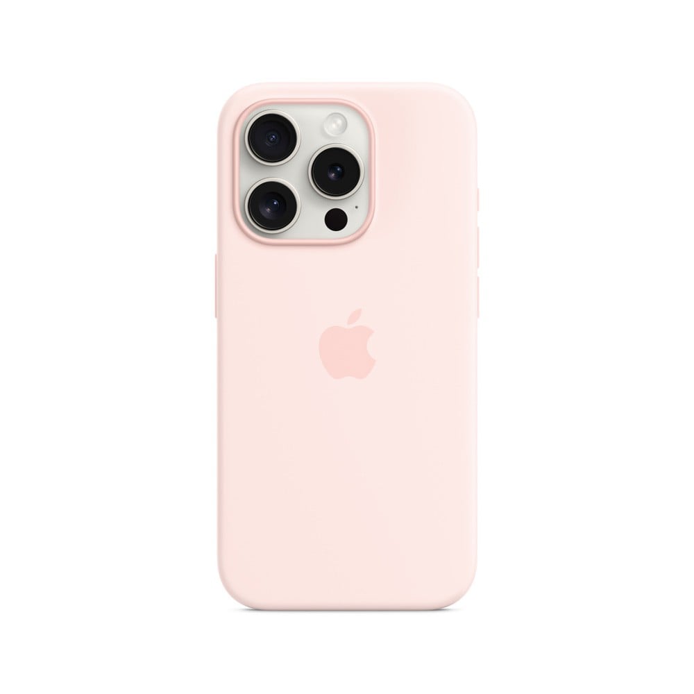 Apple iPhone 15 Pro Silicone Case with MagSafe - Light Pink