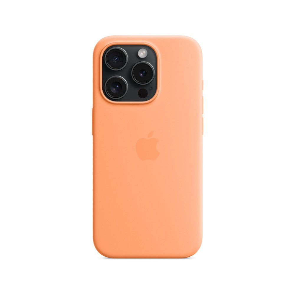 Apple iPhone 15 Pro Silicone Case with MagSafe - Orange Sorbet