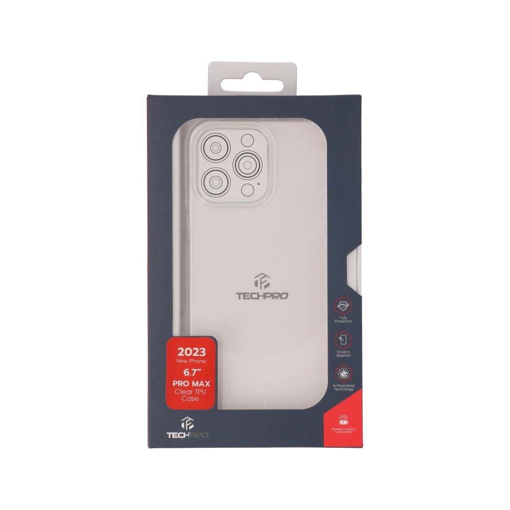 เคส TECHPRO iPhone 15 Pro Max Clear
