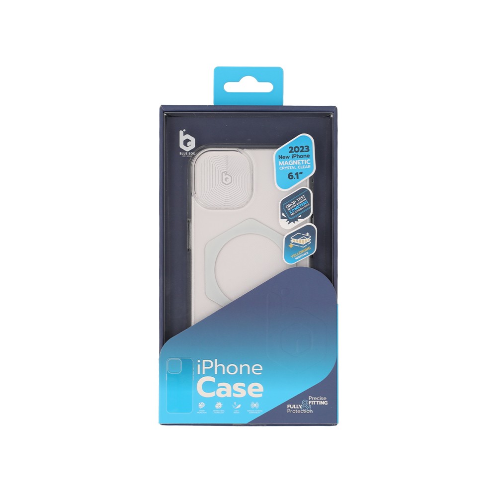 เคส Blue Box iPhone 15 Crystal Clear with Magnetic