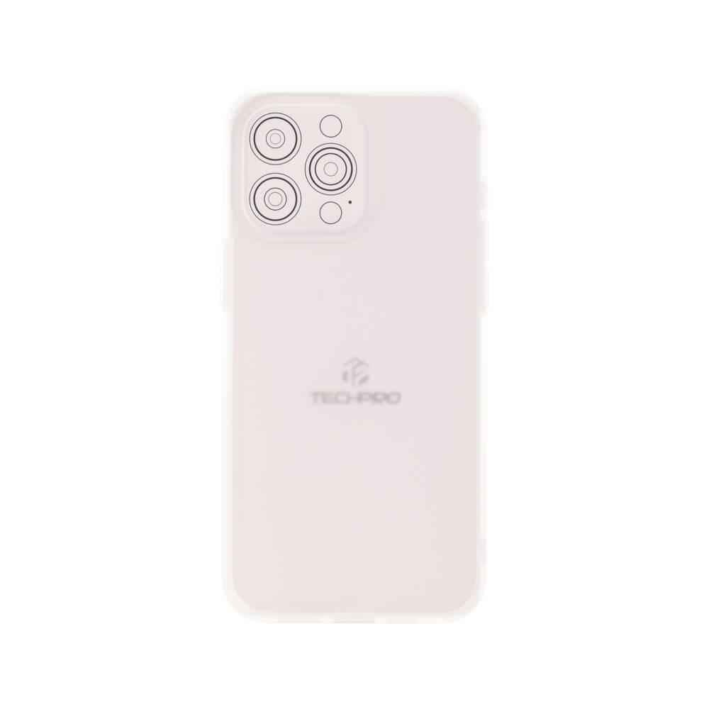 เคส TECHPRO iPhone 15 Pro Max Matte White Color Bumper