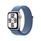 Apple Watch SE GPS 40mm Silver Aluminium Case with Winter Blue Sport Loop - 2nd Gen (New)