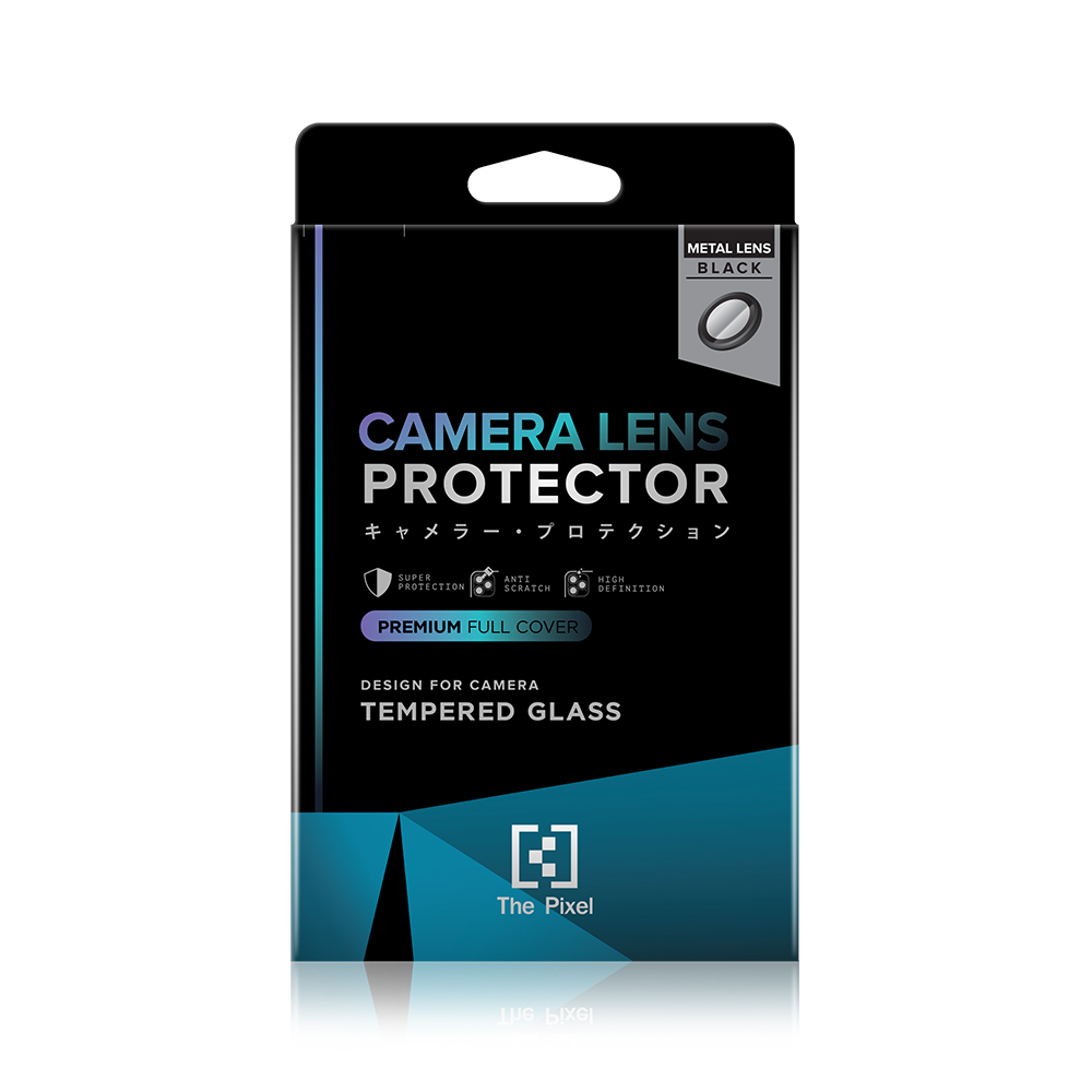 ฟิล์มกันเลนส์ The Pixel Metal LN Camera Lens iPhone 15 Pro/15 Pro Max Black