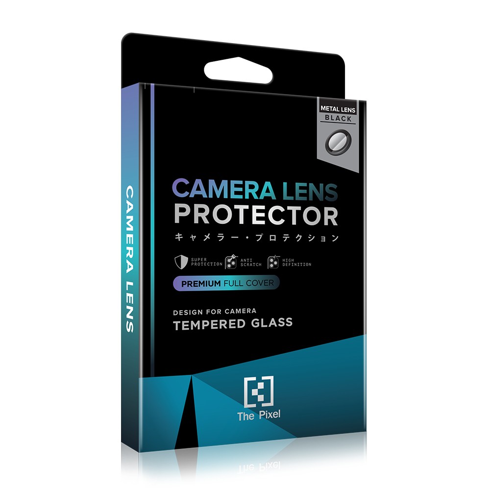 ฟิล์มกันเลนส์ The Pixel Metal LN Camera Lens iPhone 15 Pro/15 Pro Max Black