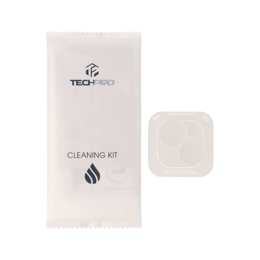 ฟิล์มกันเลนส์ TECHPRO Camera Full Lens iPhone 15/15 Plus Plain