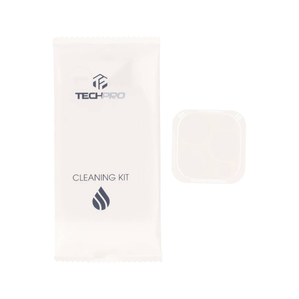 ฟิล์มกันเลนส์ TECHPRO Camera Full Lens iPhone 15 Pro/15 Pro Max Plain