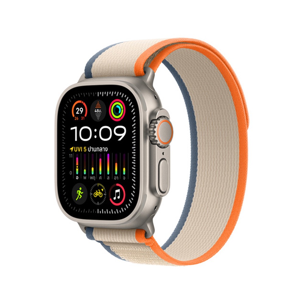 Apple Watch 49mm Orange/Beige Trail Loop - M/L (New)