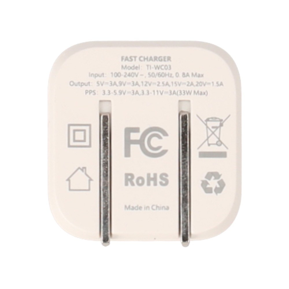 อะแดปเตอร์ TITANV Wall Charger 1 USB-C White
