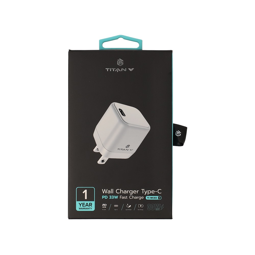 อะแดปเตอร์ TITANV Wall Charger 1 USB-C White