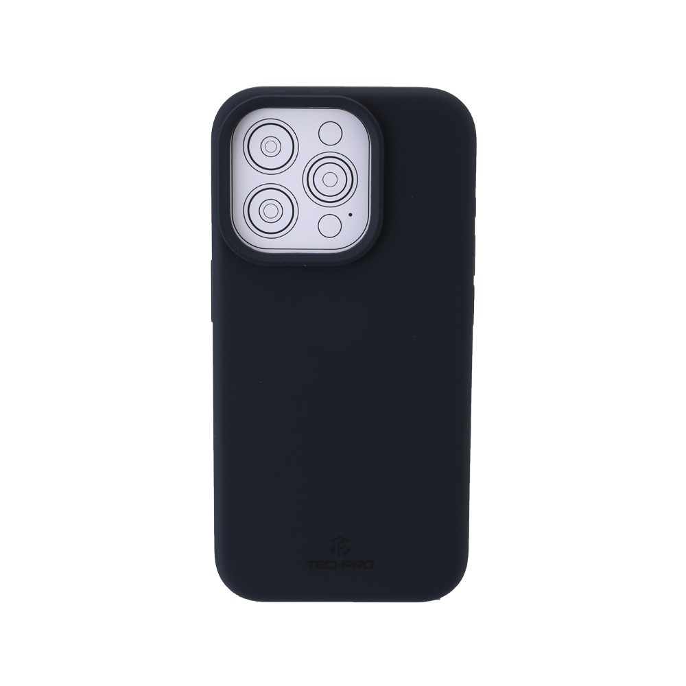 เคส TECHPRO iPhone 15 Pro Silicone with MagsafeGraphite Black