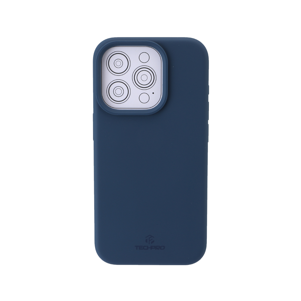 เคส TECHPRO iPhone 15 Pro Silicone with MagsafeSteel Blue
