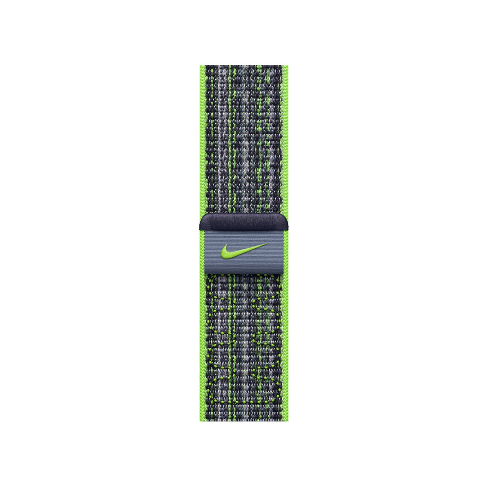 Apple Watch 45mm Bright Green/Blue Nike Sport Loop (New)