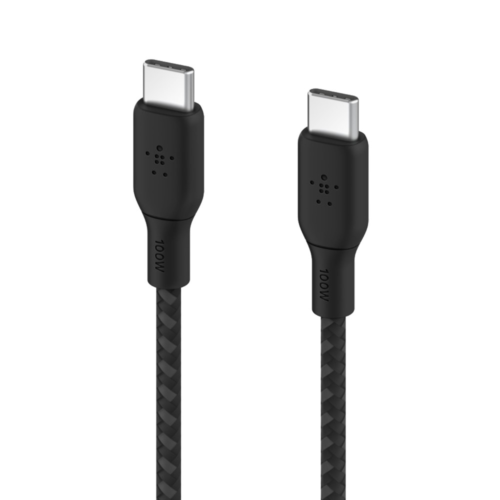 สายชาร์จ Belkin Cable BOOST CHARGE Braided USB-C to USB-C 3M. (CAB014bt3MBK)