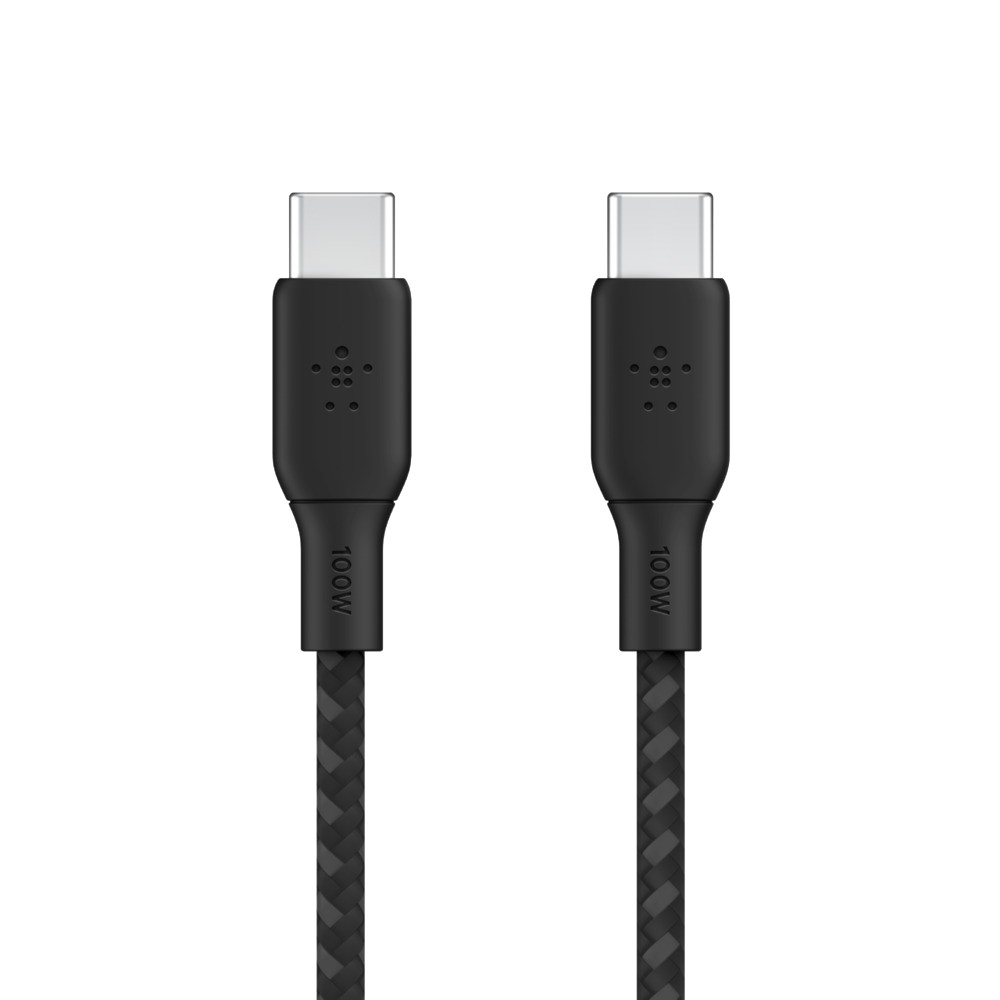 สายชาร์จ Belkin Cable BOOST CHARGE Braided USB-C to USB-C 3M. (CAB014bt3MBK)