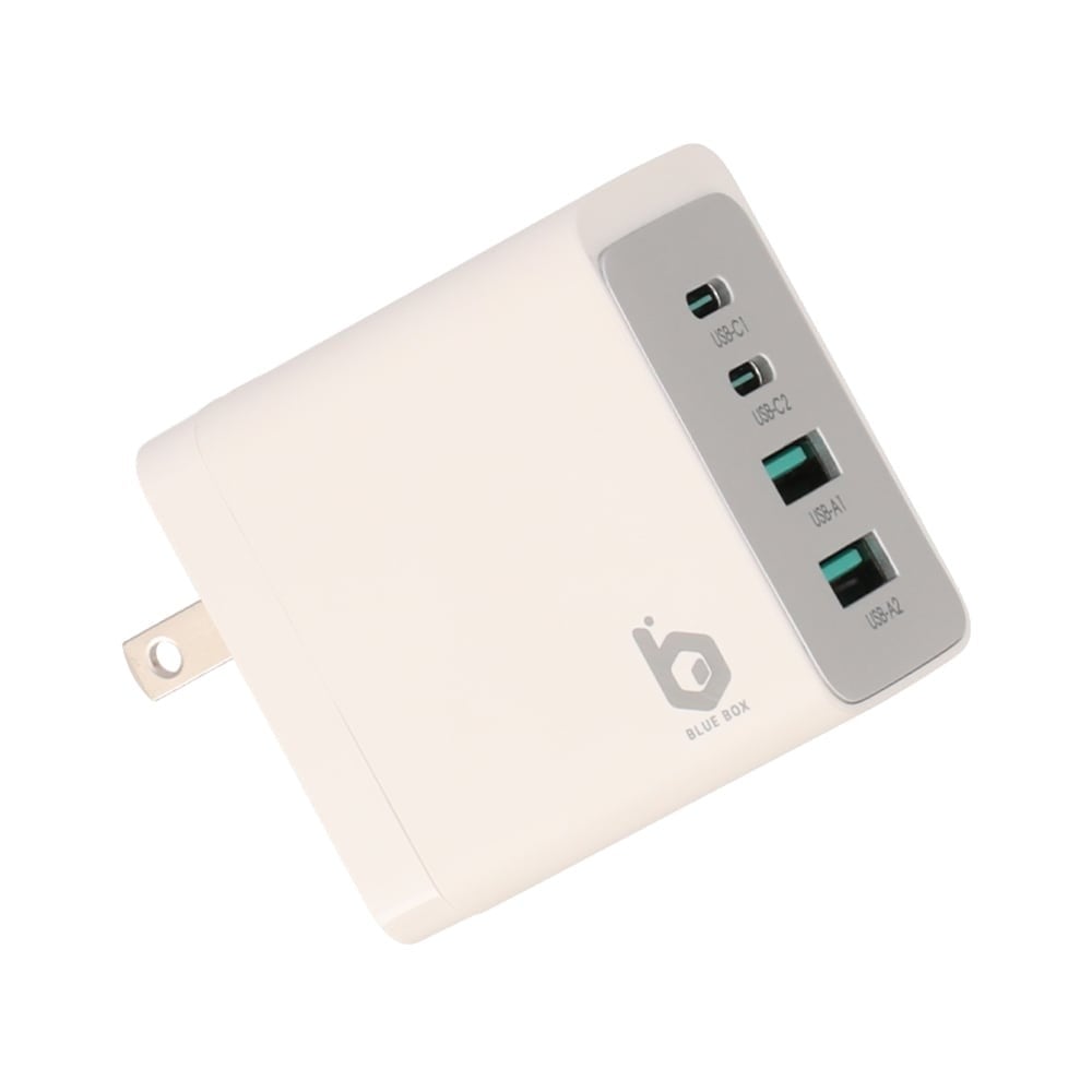 อะแดปเตอร์ Blue Box Wall Charger 2 USB-A / 2 USB-C White