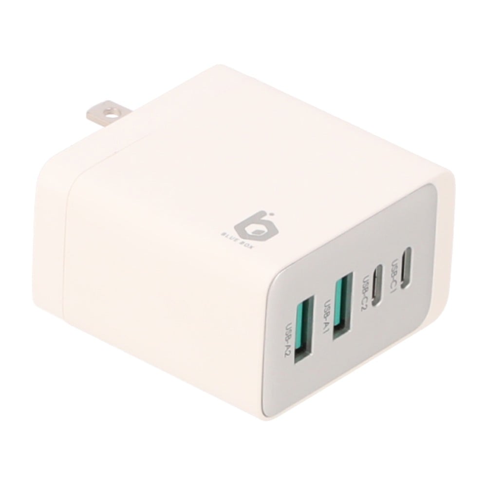 อะแดปเตอร์ Blue Box Wall Charger 2 USB-A / 2 USB-C White