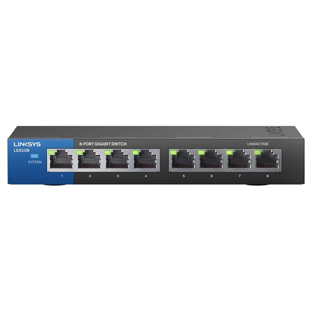 สวิตช์ฮับ Linksys LGS108 Unmanaged Gigabit Switch 8-port