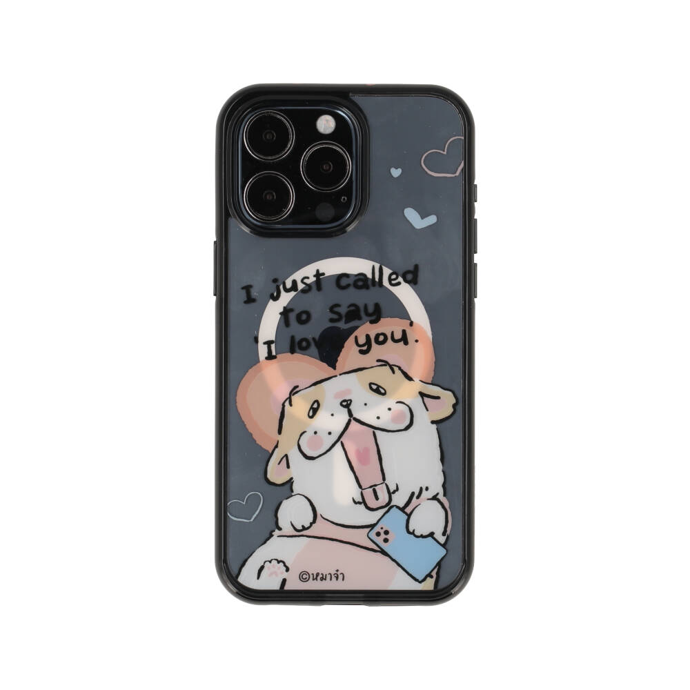 Blue Box x หมาจ๋า เคส iPhone 15 Pro Max with Magsafe Called To Say I Love You Clear